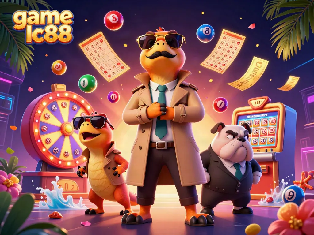Engaging scene where three cartoon raptors humorously disguise as a tall VIP member in the game lc88 casino environment.