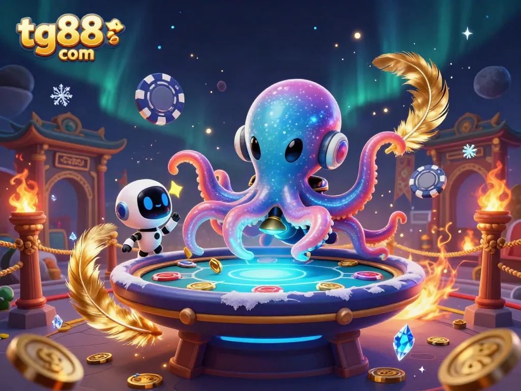 Experience the thrill of tg88 com with a vibrant alien poker scene showcasing dynamic gameplay elements.