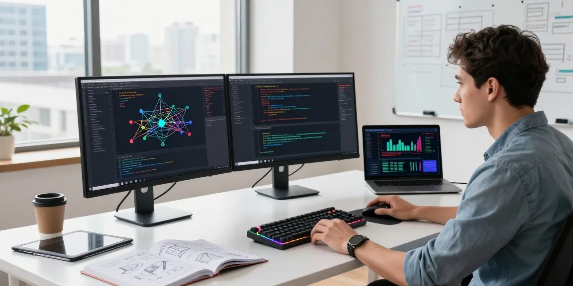 快连 network optimization software showcased in a vibrant tech workspace with coding interfaces and collaborative tools.