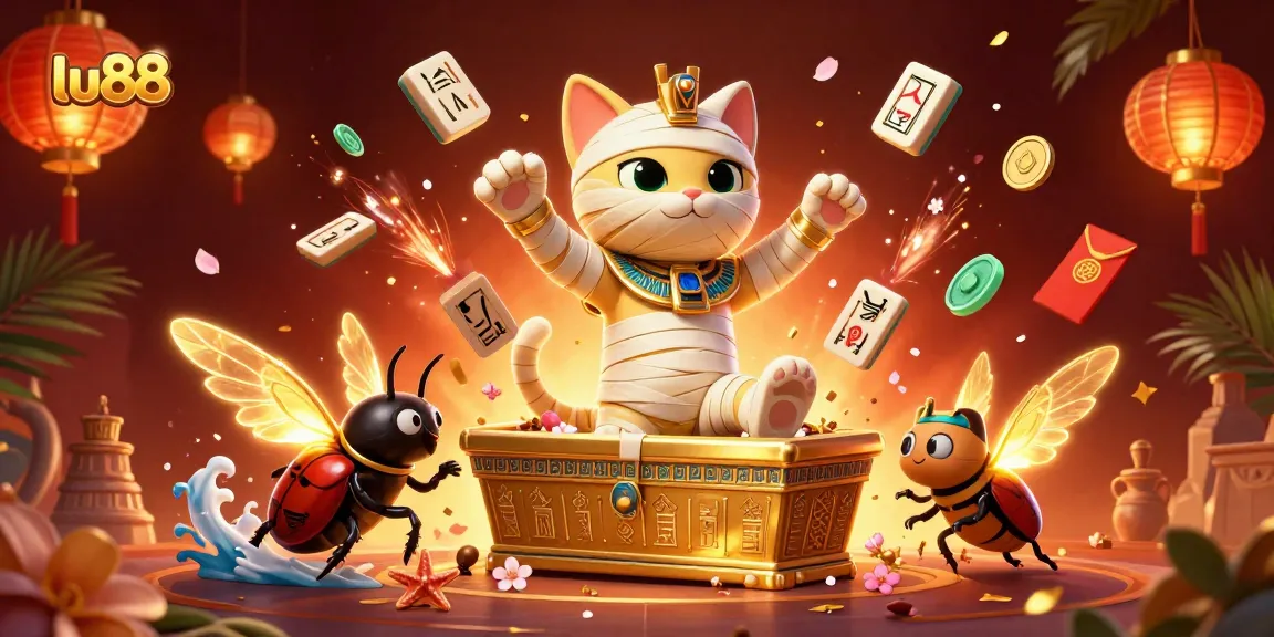 Experience excitement at lu88 with Egyptian-themed gaming, vibrant colors, and captivating characters.