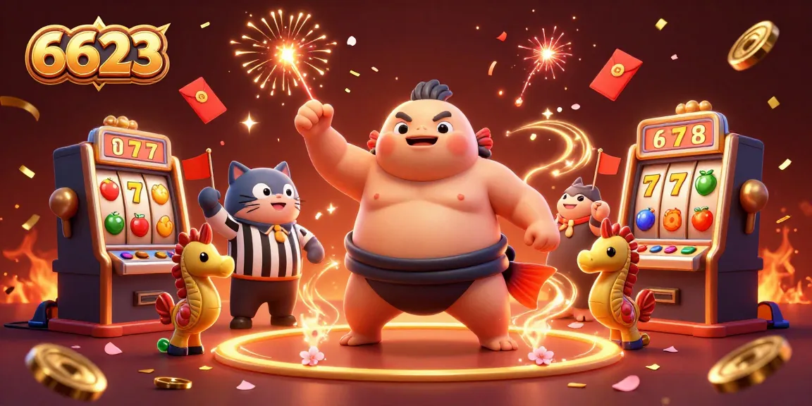 Engage with captivating slots and jackpots at 6623 with vibrant characters and elements.