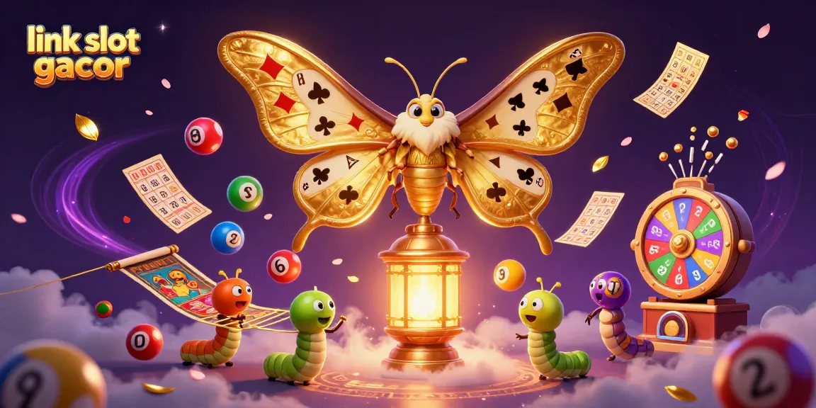 Experience thrilling entertainment with the link slot gacor, featuring vibrant lottery balls and golden tickets.