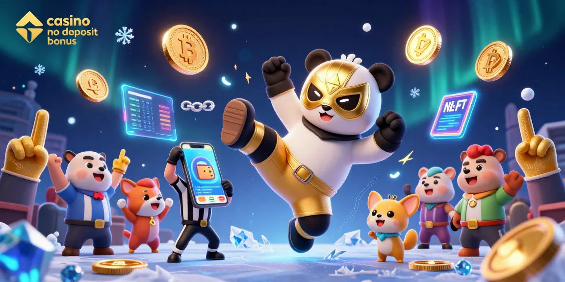 Engage with the thrilling casino no deposit bonus in a vibrant 3D animated scene showcasing excitement and energy.