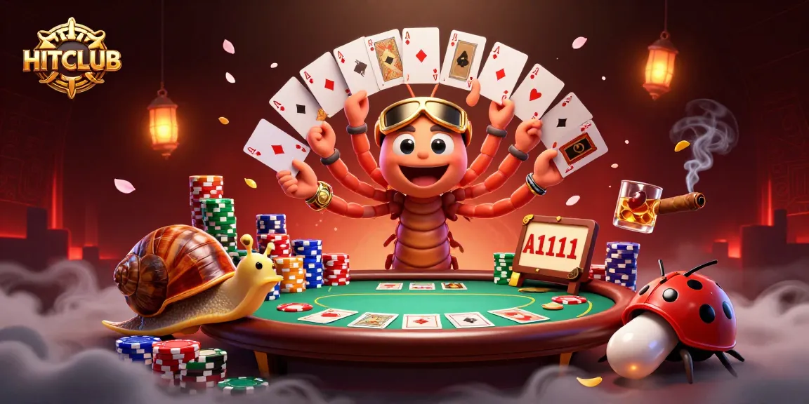 Experience HITCLUB excitement with a vibrant 3D casino scene filled with dynamic characters and gaming action.