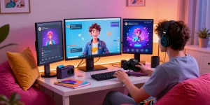 Engaging interaction with NSFW character AI in a cozy setting, showcasing personalized character design and technology.